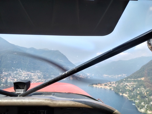 Lake Como from a sea plane