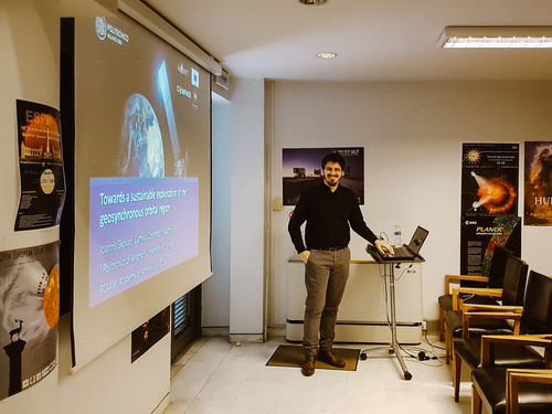 Ioannis Gkolias gives a seminar at the Research Center for Astronomy and Applied Mathematics of the Academy of Athens