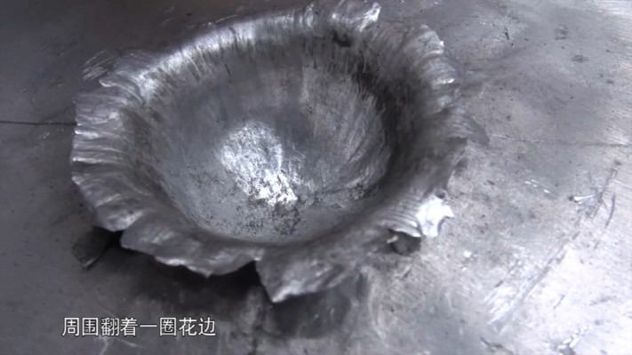 Damages to the aluminum test item after a high-velocity impact test