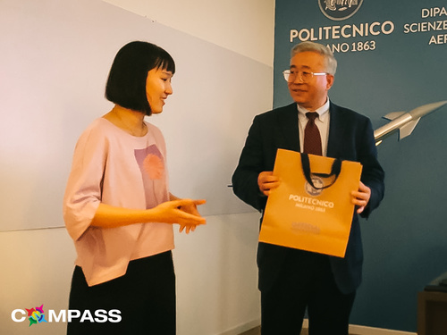 Prof. Baojun Pang during his visit to Politecnico di Milano