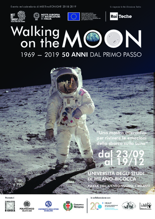 Moon landing exhibition in Milan